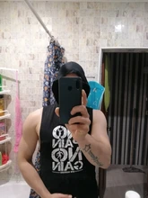 Camiseta de algodón sin mangas con capucha para hombre, ropa deportiva de marca para gimnasio y musculación