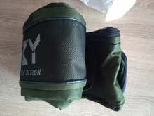 Soporte de caña de pescar plegable portátil, bolsa de almacenamiento de herramientas para caña de pescar