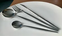 Spoons-Set Dinnerware-Set Tableware Forks Cutlery-Set Wedding-Mirror Kitchen-Knives Stainless-Steel
