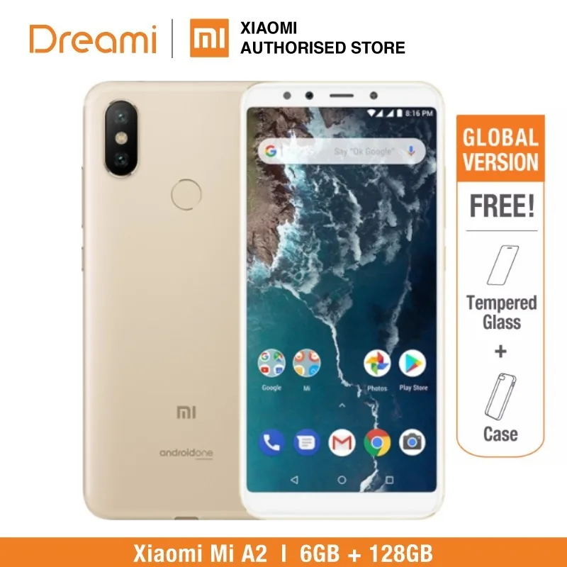 Глобальная версия Xiaomi Mi A2 128 GB Встроенная память 6 ГБ Оперативная память