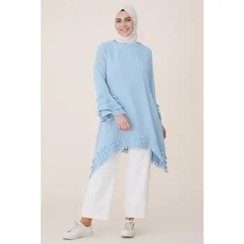 

Armine Handle Laser Detailed Tunik 9 Y3310 Gray Blue