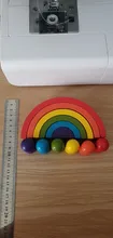 Montessori-juguetes de madera de arcoíris para niños, juguetes educativos Montessori para apilar