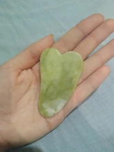 Natural Jade Gua Sha tablero raspador masaje de cuarzo rosa Jade Guasha piedra cara cuello levantamiento de la piel arrugas removedor de belleza