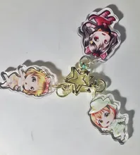 FANGQINGMAO-llavero personalizado de acrílico, charm, transparente, de plástico epoxi, transparente