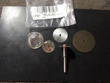 6 unids/set rebanada de acero inoxidable de Metal de corte de disco con 1 Mandril para Dremel herramientas rotativas 16 18 22 25 32mm disco de corte