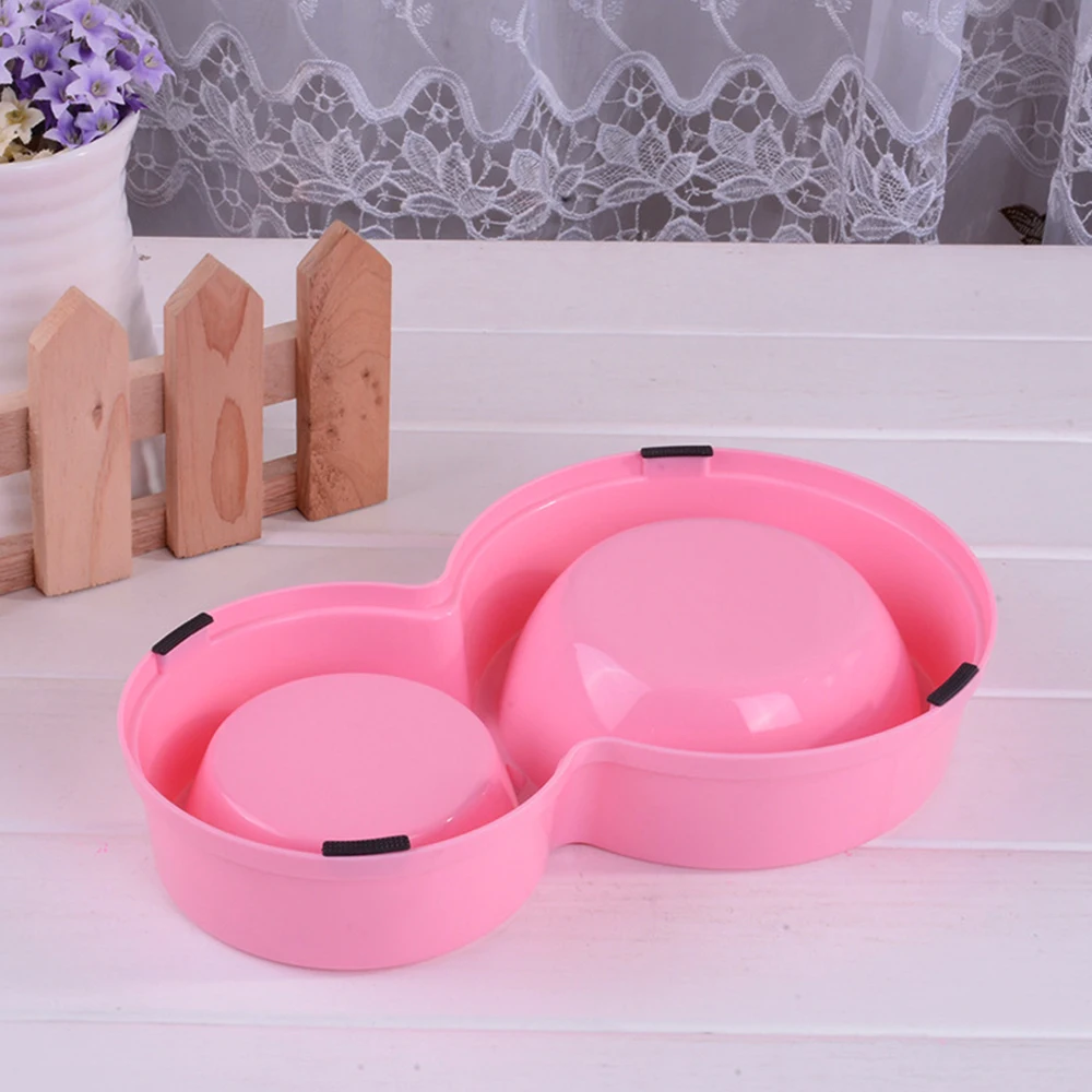 Двойной Собака Кошачьи миски Нержавеющая сталь путешествия питьевой Фидер для