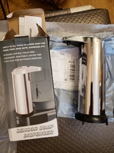 Dispensador automático de jabón líquido de acero inoxidable, dispositivo manos libres con sensor inteligente, 250ml