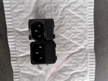 IEC320 C14 eléctrico CA zócalo 3 pin rojo LED 250V interruptor basculante 10A fusible mujer entrada macho conector de clavija 2 enchufe con pines de montaje