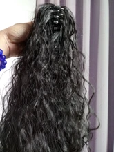 Afro Kinky Curly Synthetic Clip in Hair Extension Chorliss Drawstring Claw On Ponytails