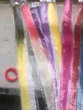 Alileader-extensiones de cabello sintético de 20 pulgadas con Clip, pelo postizo liso con Clips, ombré, productos para el cabello