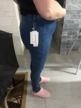 Pantalones vaqueros de talla grande para mujer, informales de Vaqueros cintura alta, ajustados, elásticos, de algodón, Azul, Negro, 4xl, 5xl, 6xl, para verano y otoño