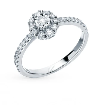 

Gold ring with diamonds sunlight sample 585