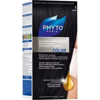 

Phyto Permanent Hair Color Treatment - 1- Noir Shipping with Fedex