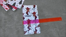 Gift-Bags Boxes Guests-Packaging Merry-Christmas Deer Candy Stickers No Party with Snowflakes
