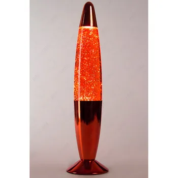 

Lava-lamp 34 cm chrome red/sequins small (Glitter)