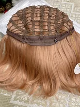 Bobo Wig Bangs Cosplay Lolita Brown EASIHAIR Medium Women Ombre-Light Heat-Resistant