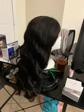 Peluca de onda de encaje Frontal para mujer, cuerpo 13x4, cabello humano Remy peruano, prearrancado con pelo de bebé, peluca de cabello humano con encaje Frontal 150%