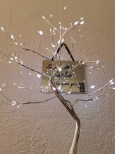 LED Night Light Mini Christmas Tree Copper Wire Garland Lamp For Home Kids Bedroom Decor