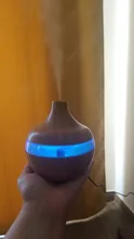 Oil-Diffuser Humidifier Usb Essential-Aroma Wood-Grain Ultrasonic Mist-Maker Led-Light