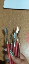 Paleta de madera, herramientas de pintura, acero inoxidable, pintura al óleo, juego de cuchillos de pintura, pintura al óleo