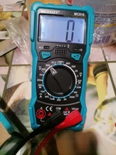 Mileseey-multímetro Digital NCV de rango automático, medidor de voltaje CA/CC, luz Flash, pantalla grande