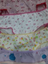 6 unids/pack de moda bebé Niñas Ropa interior ropa interior de algodón libre de envío en todo el mundo/hecho a mano de los tejidos orgánicos. Móvil de calzoncillos para niños ropa interior 2-12Years