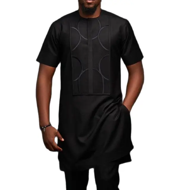 Mbam African Set Short Sleeve Two-piece Outfit Men - Image 5