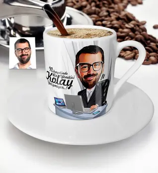 

Personalized Mr General Manager Cartoon Turkish coffee Cup-1
