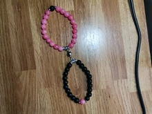2021 de moda 2 unids/set cuentas de piedra Natural pulsera de Yoga para los amantes distancia imán par de pulseras de joyería de amistad