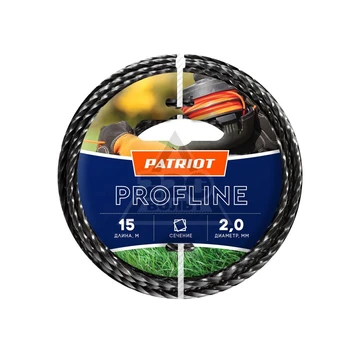 

Fishing line for trimmers PATRIOT Profline 2,0mm L 15 m