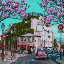 Алмазная мозаика APK 22069 Отпуск в Париже 40*50 Эксклюзив