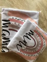 Camiseta a juego con estampado de Arco Iris para madre e hija, camiseta de manga corta con apariencia familiar, ropa de madre e hija, 1 unidad