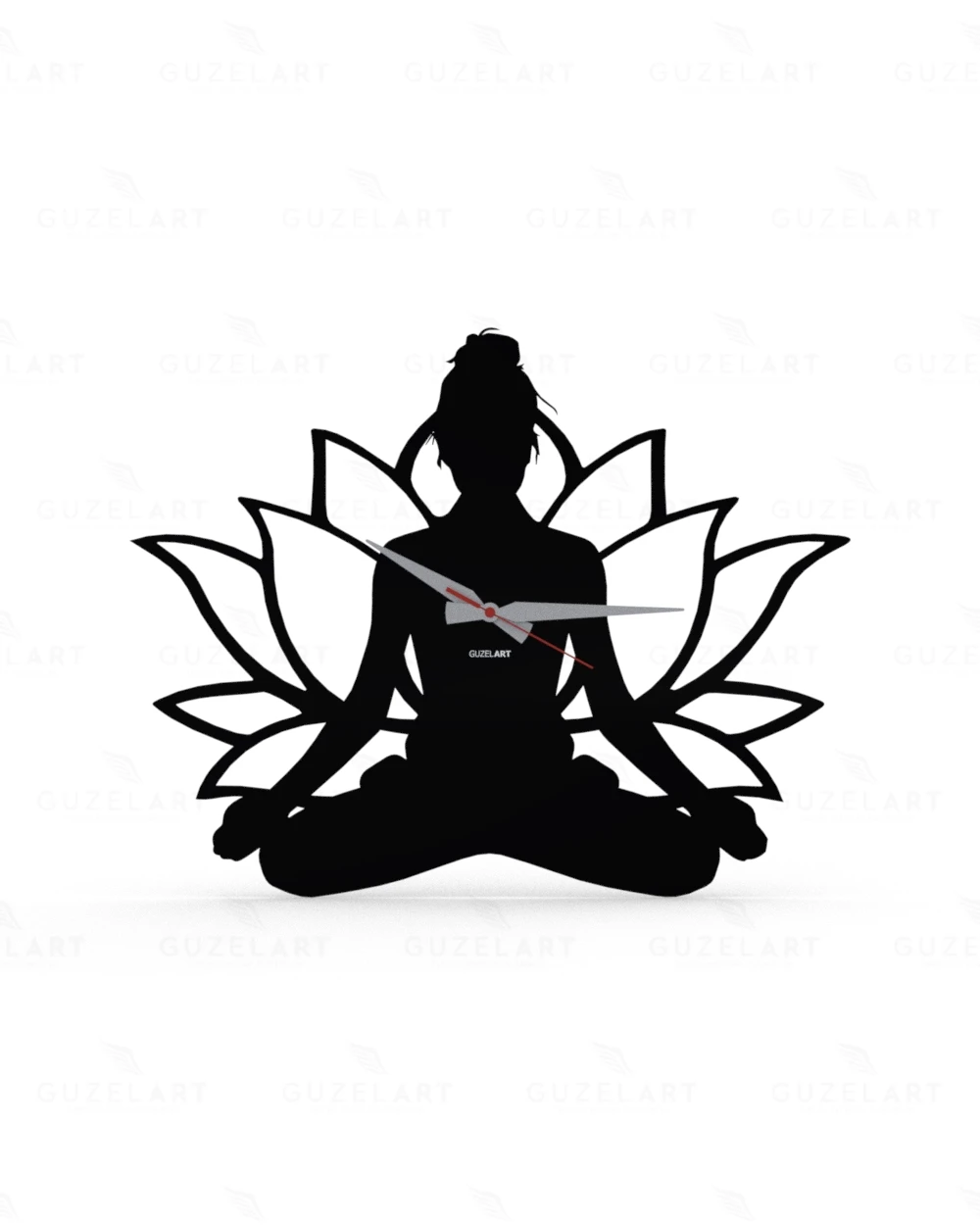 

GuzelArt Yoga Themed Wall Clock is an ideal gift for Yoga Studios. Yoga instructors, Yoga lovers can buy the watch as a gift.