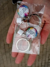 Llavero esmaltado con amuleto para maestro, regalo de día de maestro, llavero de calidad de amor con mensaje de agradecimiento, artesanal