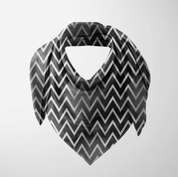 

Else Black White Gray Bias Lines Geometric 3d Printed Square Rayon Fabric Neck Head Floral Pattern Scarf Scarves Women Hijab