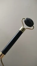 Rodillo de Jade de obsidiana, masajeador Gouache para cara, herramientas de cuidado para la piel Facial, corporal Natural, rodillos masajeadores de belleza