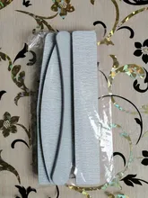 Limas para manicura, juego de bloques de tope de lijado de doble cara, limas grises para esmalte de Gel UV, 100/180