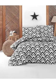

BEYON SINGLE DUVET COVER SET WHITE BLACK STRIPED USEFUL COMFORTABLE CHIC ATTRACTIVE BALL