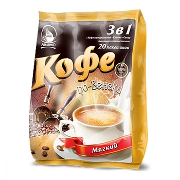 

Coffee avatico "in Vienna, soft", soluble 3 in 1, 20 sachets