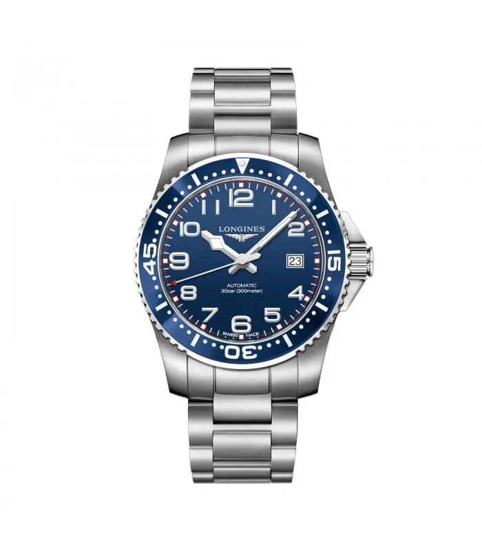LONGINES HYDROCONQUEST синий циферблат автоматический L3.695.4.03.6