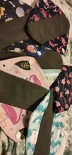 Almohadillas menstruales reutilizables de carbón de bambú para mujer, 5 uds., con bolsa impermeable, lavables