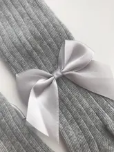 Medias de algodón para niña, princesa Bowknet, pantimedias de una pieza para niña, pantalones de bebé de primavera y otoño, medias de encaje