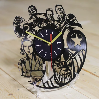 

Queen rock band wall clock modern design theme music classic vinyl plate wall clock watch and
