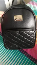 De las mujeres de la moda pequeña mochila chicas mochilas negro mochilas para mujer moda para chicas mujer bolsas mochila cuero bolso Negro Bolsa de la escuela