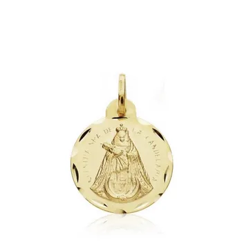 

Medal 18k gold scapular Lagoon and Candelaria 16mm. [AB3352]