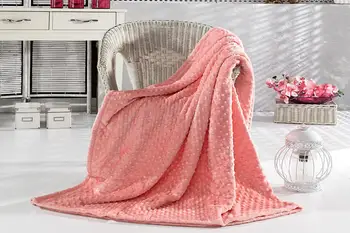 

Aksu İpeksoft Bud Double Personality Mink Blanket Pink