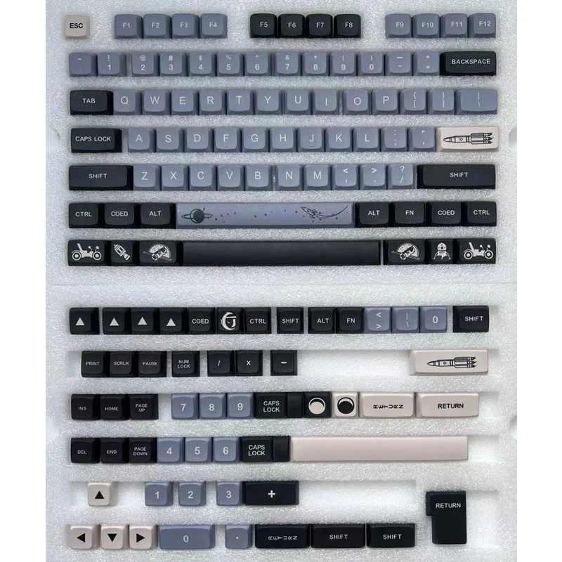 types of computer keyboard 133 Keys GMK Apollo Keycaps XDA Profile PBT Dye Sublimation Mechanical Keyboard Keycap For MX Switch 61/64/68/87/84/96/104 computer keypad Keyboards