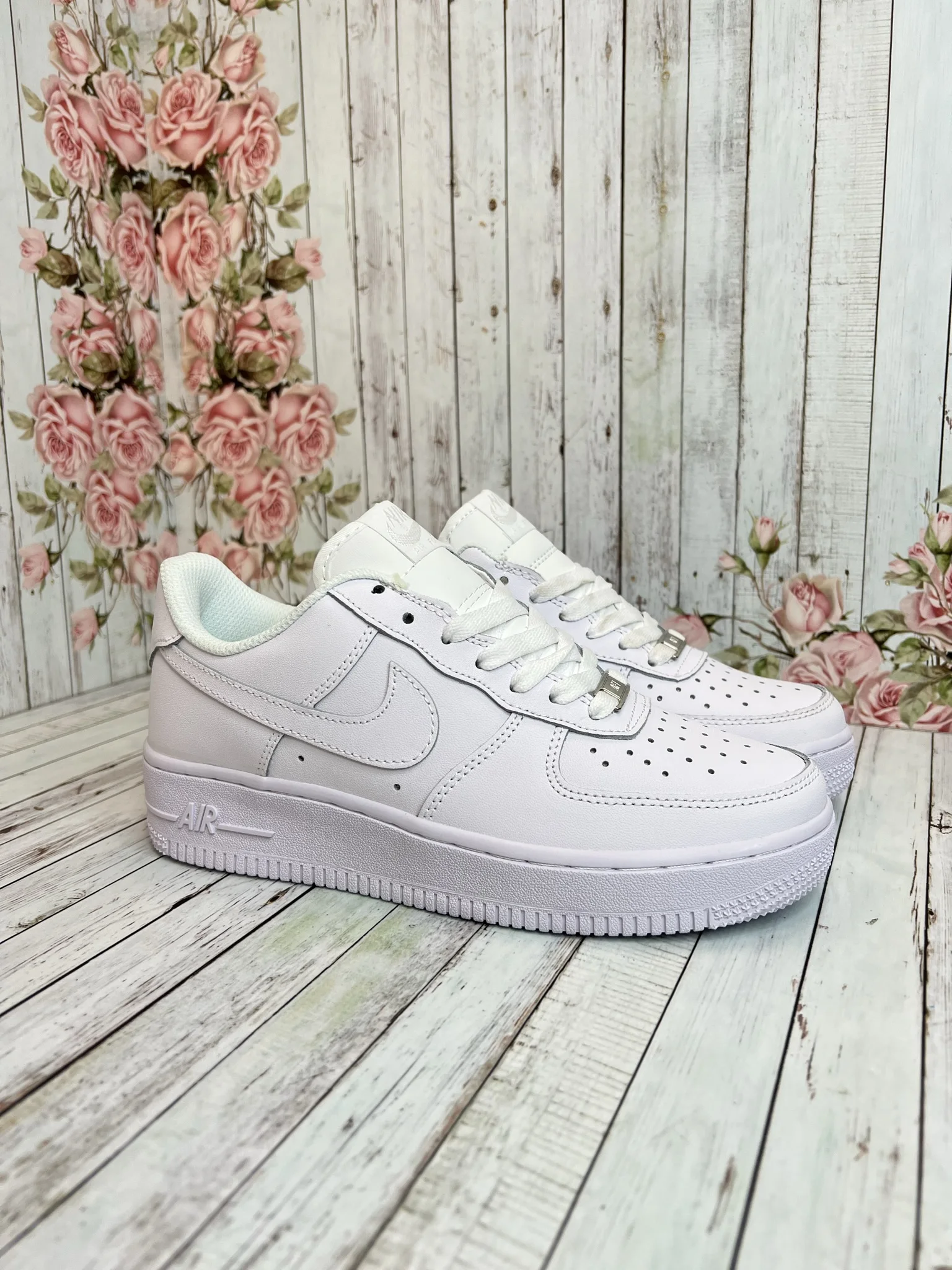 Кроссовки Nike Air Force 1 полностью белые женские |