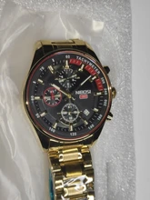 NIBOSI-Pulsera de cuarzo para hombre, reloj masculino impermeable con estilo cronógrafo dorado, de marca de lujo a la moda