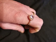 Anillos de boda con forma de corazón y cristal para mujer, sortijas de compromiso de oro rosa para mujer, joyería, accesorios para regalos de fiesta